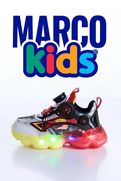 Marco Kids Akıllı Bağcık Işıklı Spor Ayakkabı Çocuk Sneaker 26Y1214