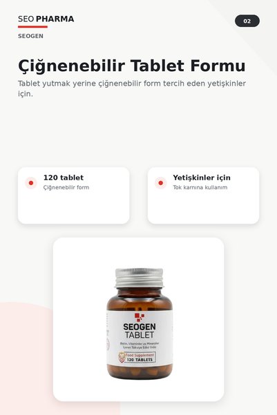 SEO Pharma Hair Tablet 120 Chewable Tablets after Hair Transplantation
