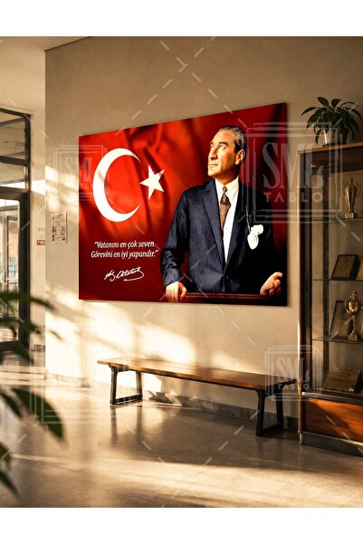 SML TABLO Atatürk Makam Arkası Vatanını En Çok Seven Görevini En İyi Yapandır...