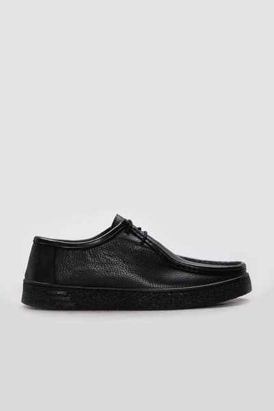 FAST STEP Genuine Leather Black Floater Men's Casual Shoes 628Ma2024