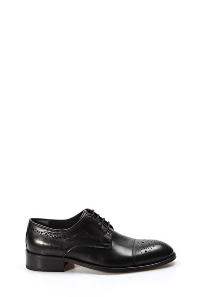 FAST STEP Genuine Leather Black Men's Classic Shoes 822Ga78