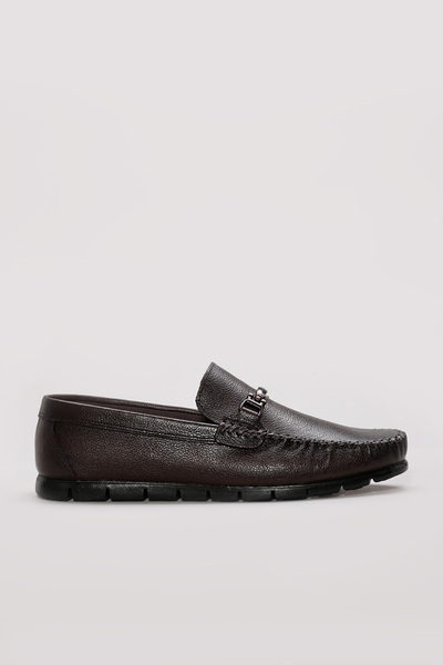 FAST STEP Hakiki Deri Kahve Erkek Casual Ayakkabı 628MA06