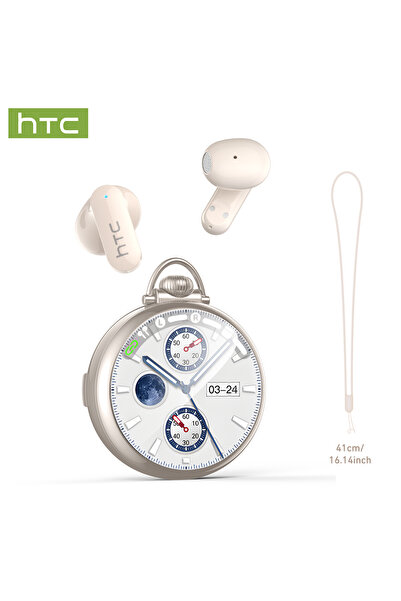 Choice1 سماعات أذن لاسلكية حقيقية HTC NE71 فضية اللون مع تقنية البلوتوث 6.0 و...