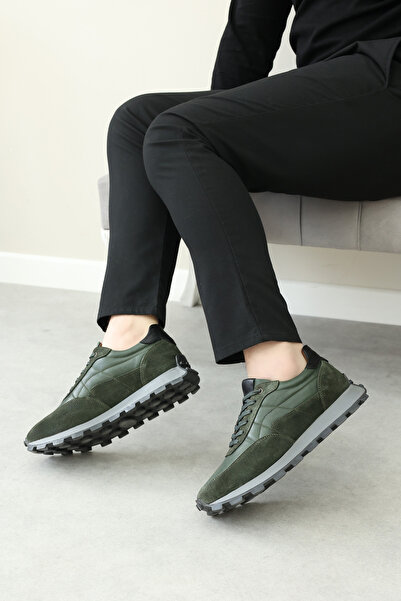 FAST STEP Hakiki Deri Yeşil Erkek Casual Ayakkabı 855MA3030