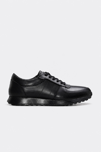FAST STEP Hakiki Deri Siyah Erkek Casual Ayakkabı 951MA556