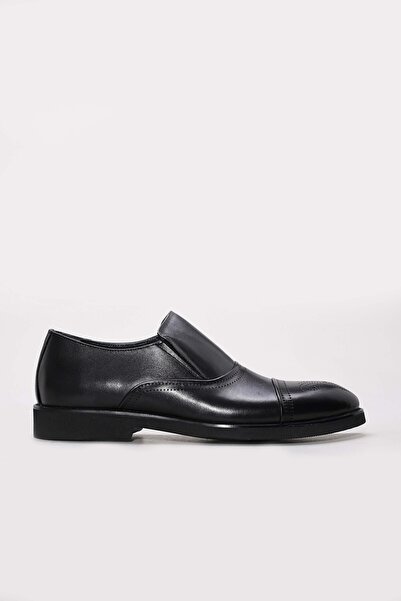 FAST STEP Genuine Leather Black Men's Classic Shoes 741Ma201210Ev