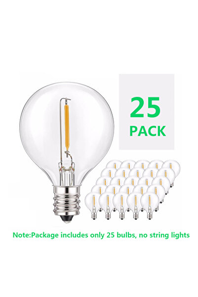 Choice عبوة من 25 مصباح LED خارجي من نوع E12 بجهد 220-240 فولت (6/25 قطعة) من...