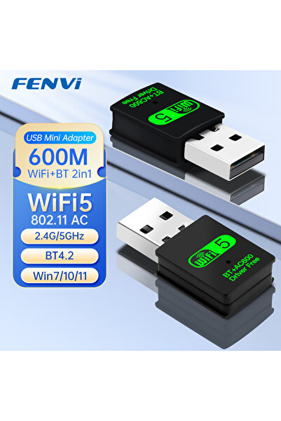 Choice محول واي فاي USB من FENVI بسرعة 600 ميجابت في الثانية، مزود بتقنية بلو...