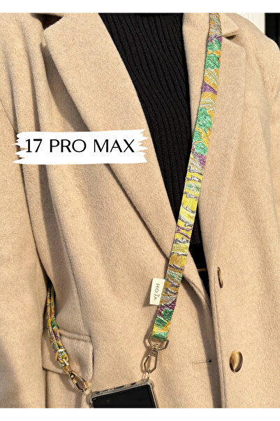Iphone 17 Pro Max Shine Colorida Telefon Askısı Renkli Askılı Telefon Kılıfı