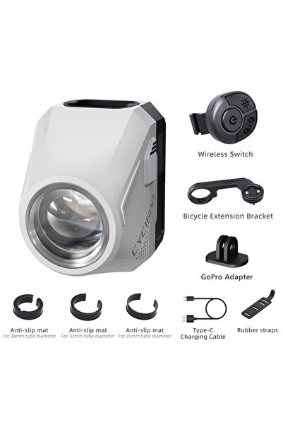 Choice CYC-1600 CYCLAMI Hanging Bike Headlight GoPro Ultra Bright Wireless Re...