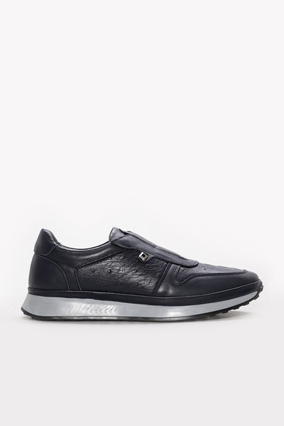 FAST STEP Hakiki Deri Lacivert Erkek Casual Ayakkabı 951MA109