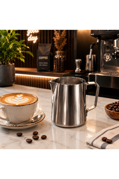 SUNVERA ÇELİK Paslanmaz Çelik 304 Kalite Barista Süt Potu 350 ml – Latte Art ...