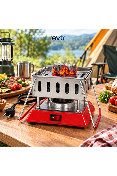 EVİMİST Elektrikli Nargile Közmatik Ocak – 1000W Hızlı Kömür Yakma Makinesi, ...