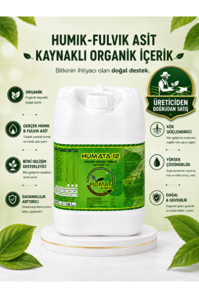 SERRAVİT Humata 12 (HUMİK FULVİK ASİT - LEONARDİT MENŞELİ) Organik Sıvı Gübre...