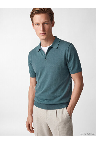 LC Waikiki Nevavm with a Difference of Opinion Southblue Khaki Knitwear Plain...