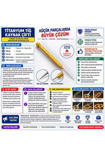 Torna Türk Titanyum Tığ - Kaynak Çifti