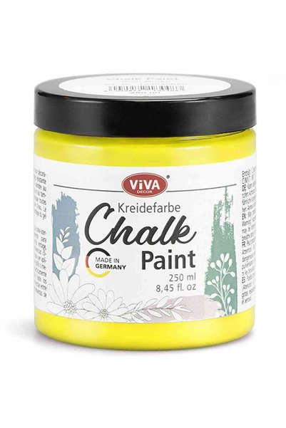 Viva Decor Vopsea cremoasă pentru mobilă, cu cretă, VIVA DECOR, 250ml galben