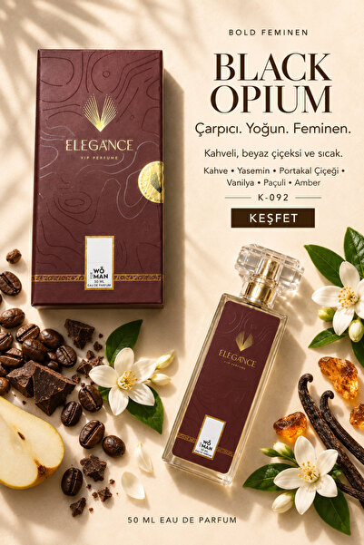 silver elegance vip perfume Black Opium Edp 50 ml – Tatlı, Kahveli ve Oryanta...