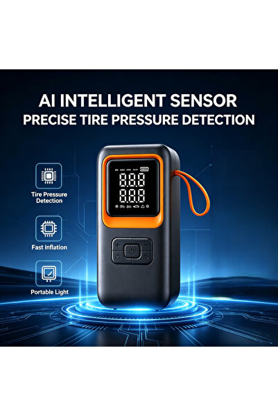 Boyue Portable Wireless Tire Inflator, Rechargeable Digital Air Pump, 150PSI ...