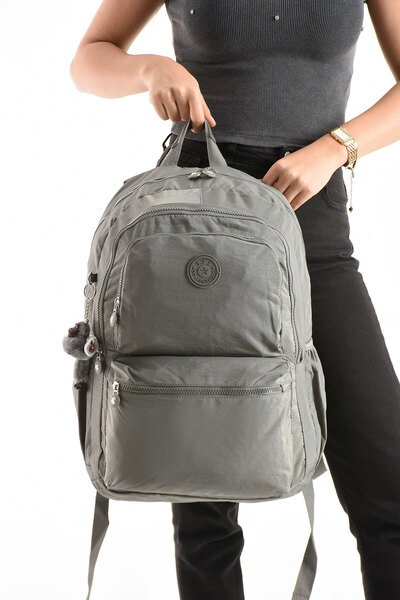 571 Collections Çanta Ultra Light UniSex Gray BaCkpaCk - for SChool and Trave...