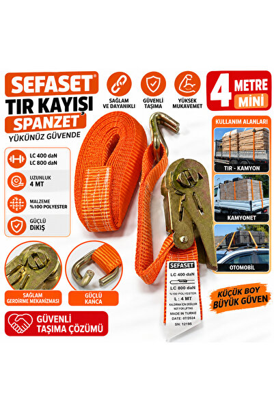 Ymc Ymn Sefaset Tır Kamyon Kamyonet Araba Kayış Seti 4 Metre