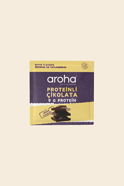 AROHA Proteinli Şeker İlavesiz Bitter Çikolata 40 g