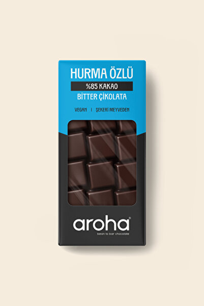 AROHA %85 Kakao Hurma Özlü Bitter Çikolata 80 g