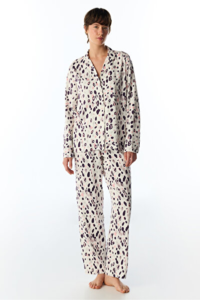 Penti Midnight Mood Long Sleeve Shirt Pants Pajama Set