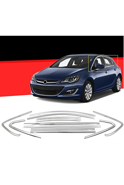OEM AUTOGP Opel astra j cam çerçevesi kenar çıtası krom tamtur hb 12 parça