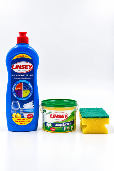 2'li Efsane Set, Jel Arap Sabunu 500 gr, Bulaşık Deterjanı 750 ml, Detsan (51. Yıl), SÜNGER HEDİYELİ