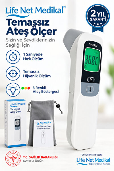 Life Net Medikal Temassız Ateş Ölçer Alından Ölçer -ft-100b