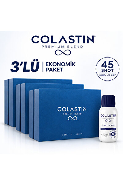 Colastin Premium Blend 10.000 Mg Likit Kolajen & 400 Mg Elastin x3 Kutu