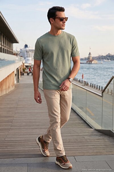 Buratti Stretch Cotton Slim Fit Crew Neck t Shirt Men t Shirt 5902639