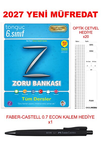 Tonguç Yayınları 6. Sınıf Zoru Bankası Tüm Dersler + Hediyeli