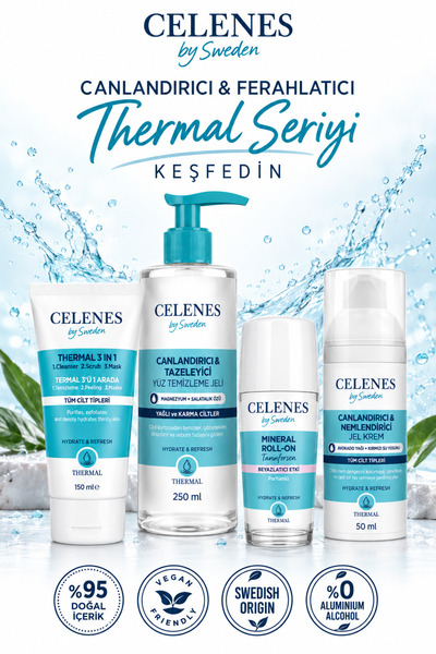 celenes by sweden Canlandırıcı & Ferahlatıcı Thermal Seriyi Keşfedin