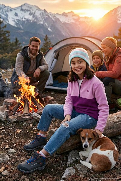 Lela Fleece unisex pentru copii cu textură moale și jumătate de fermoar bloc ...