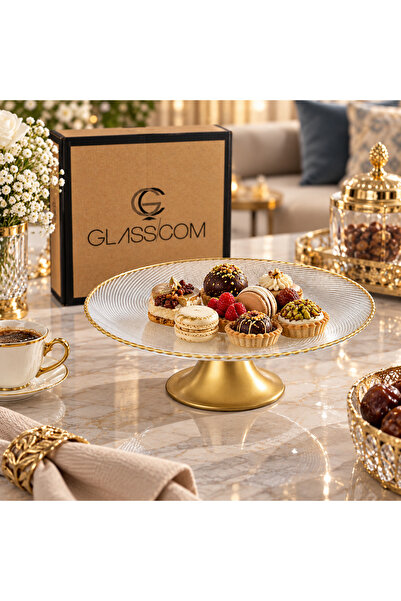 Dania A glass serving dish with a base for nuts, fruits, and all other servings