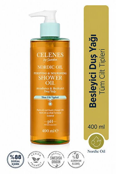 Celenes Nordic Oil Besleyici Duş Yağı Parfümlü Tüm Cilt Tipleri