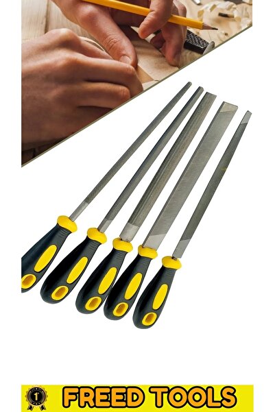 FREED TOOLS Eğe Seti 5 Parça Metal Ahşap Plastik Yüzey İşleme
