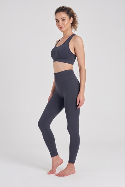 CLOSSHE Kadın Yüksek Bel Push Up Toparlayıcı Dikişsiz Seamless Spor Taytı Yog...