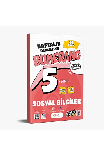 Günay Yayınları GÜNAY YAYINCILIK 5. SINIF BUMERANG SOSYAL BİLGİLER 32 HAFTALI...