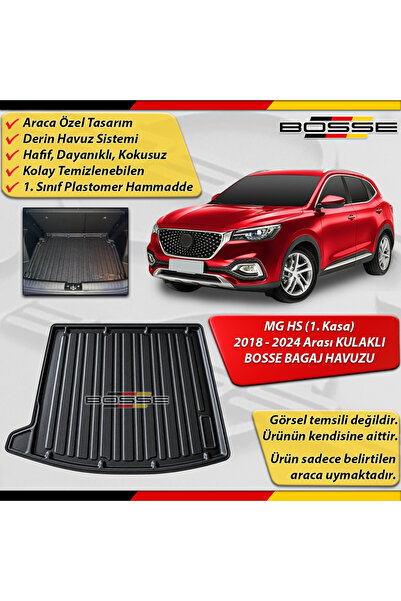 BOSSE MG HS Bagaj Havuzu (1.Kasa) Araca Özel KULAKLI Tip 2018 - 2024 Arası 3D...