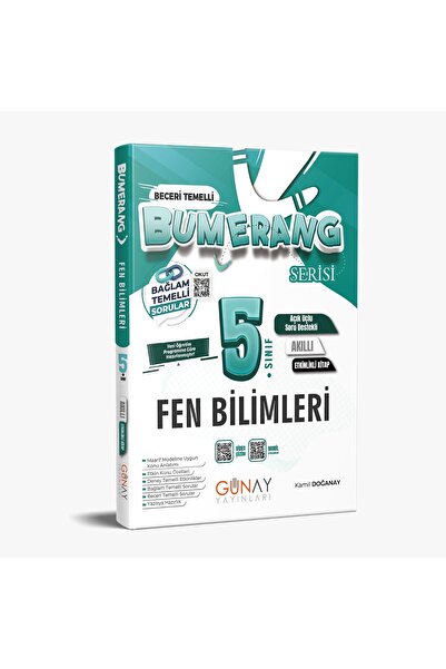 Günay Yayınları GÜNAY YAYINCILIK 5. SINIF BUMERANG FEN BİLİMLERİ ETKİNLİKLİ AKILLI KİTAP (GÜNCEL MÜFREDAT)