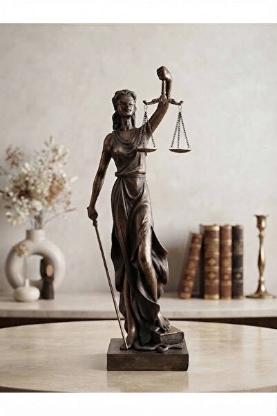 HEDİYE İŞLERİ Büyük Boy Adalet Tanrıçası Themis Heykeli Biblo - Hediye Dekora...