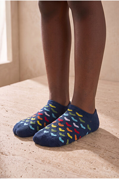 Katia&Bony Patterned Children's Step Socks Navy Blue