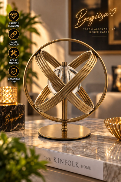 Begüsa Yumak Metal Aksesuar Eskitme, 15 Cm, Dekoratif Metal Aksesuar, Modern ...