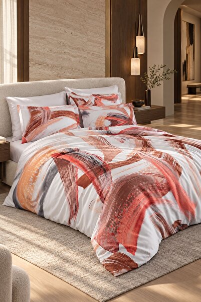 VAROL Royal Satin Single 300Tc Duvet Cover Set - Li̇sa