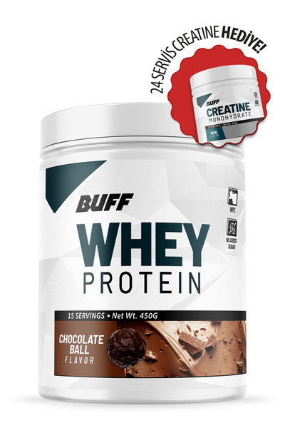 ProteinBuff Whey Protein - Chocolate - 450gr + 24 Servis Creatine Hediyeli