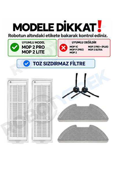 robotyedek Xiaomi Mop 2 Pro (negru) Mjst1shw compatibil Set de mop cu filtru ...