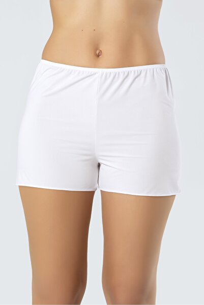 TÜREN Jupon pentru femei Micro Shorts 904/Alb